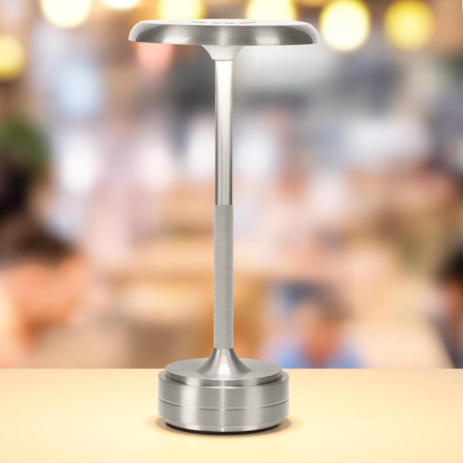 baishezhuan Rechargeable Cordless LED Table Lamps Touch Sensor 3-Levels ...