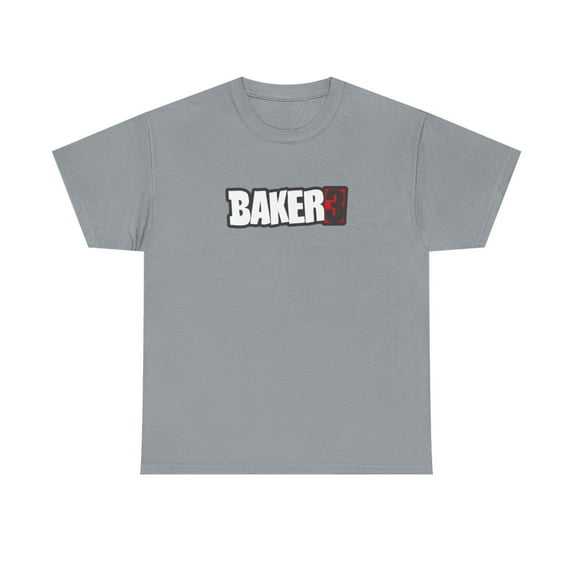 baker 3 three skateboards Vintage Logo video Classic Skate TShirt Print - Gravel / 5XL