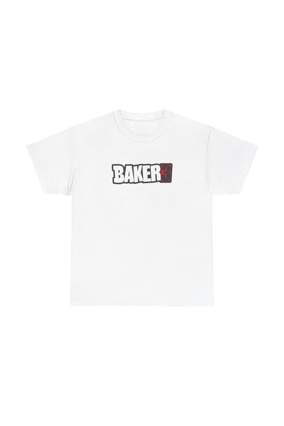 baker 3 three skateboards Vintage Logo video Classic Skate TShirt Print - White / M