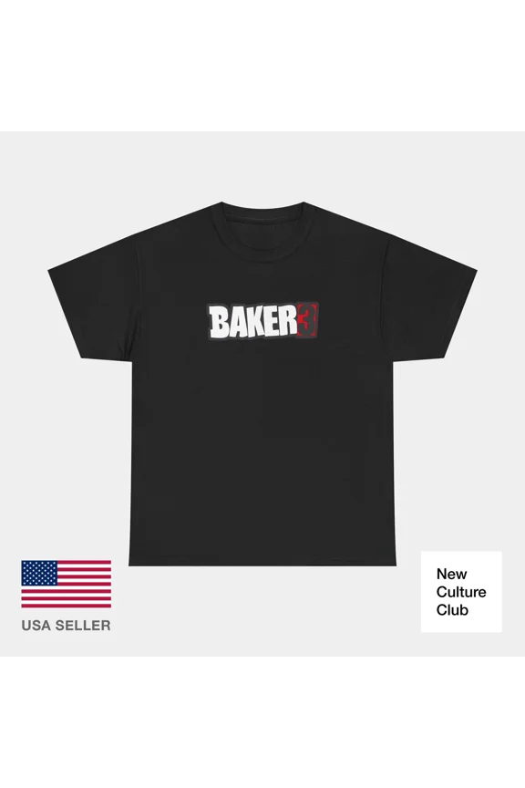 baker 3 three skateboards Vintage Logo video Classic Skate TShirt Print