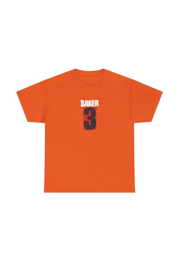 baker 3 video three skateboards Vintage Logo Classic Skate TShirt Print - Orange / M
