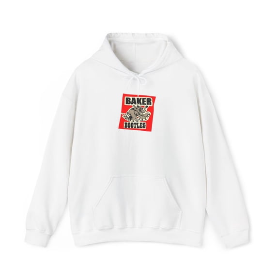 baker bootleg video elephant skateboards Vintage Logo Classic Skate Hoodie Print - S / White