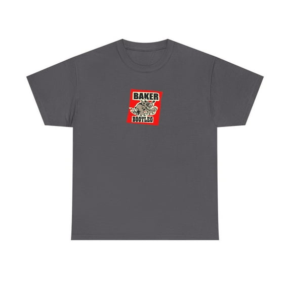 baker bootleg video elephant skateboards Vintage Logo Classic Skate TShirt Print - Charcoal / 5XL