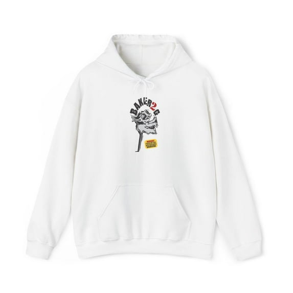 baker2g baker skateboards Video Vintage Logo Retro Classic Skate Hoodie Print - 5XL / White