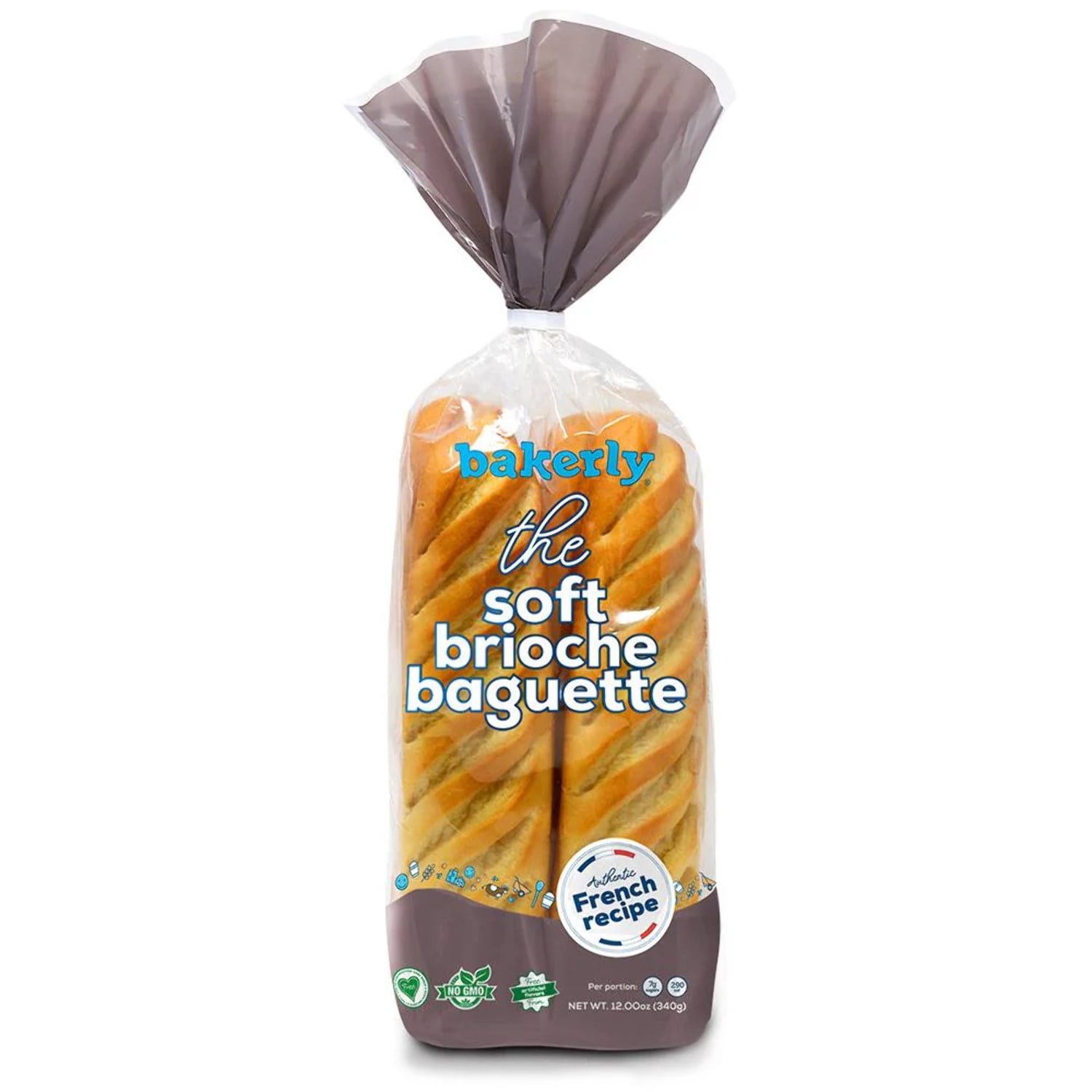 bakerly Brioche Baguette, Non GMO, Free from Artificial Flavors, Free from High Fructose Corn Syrup