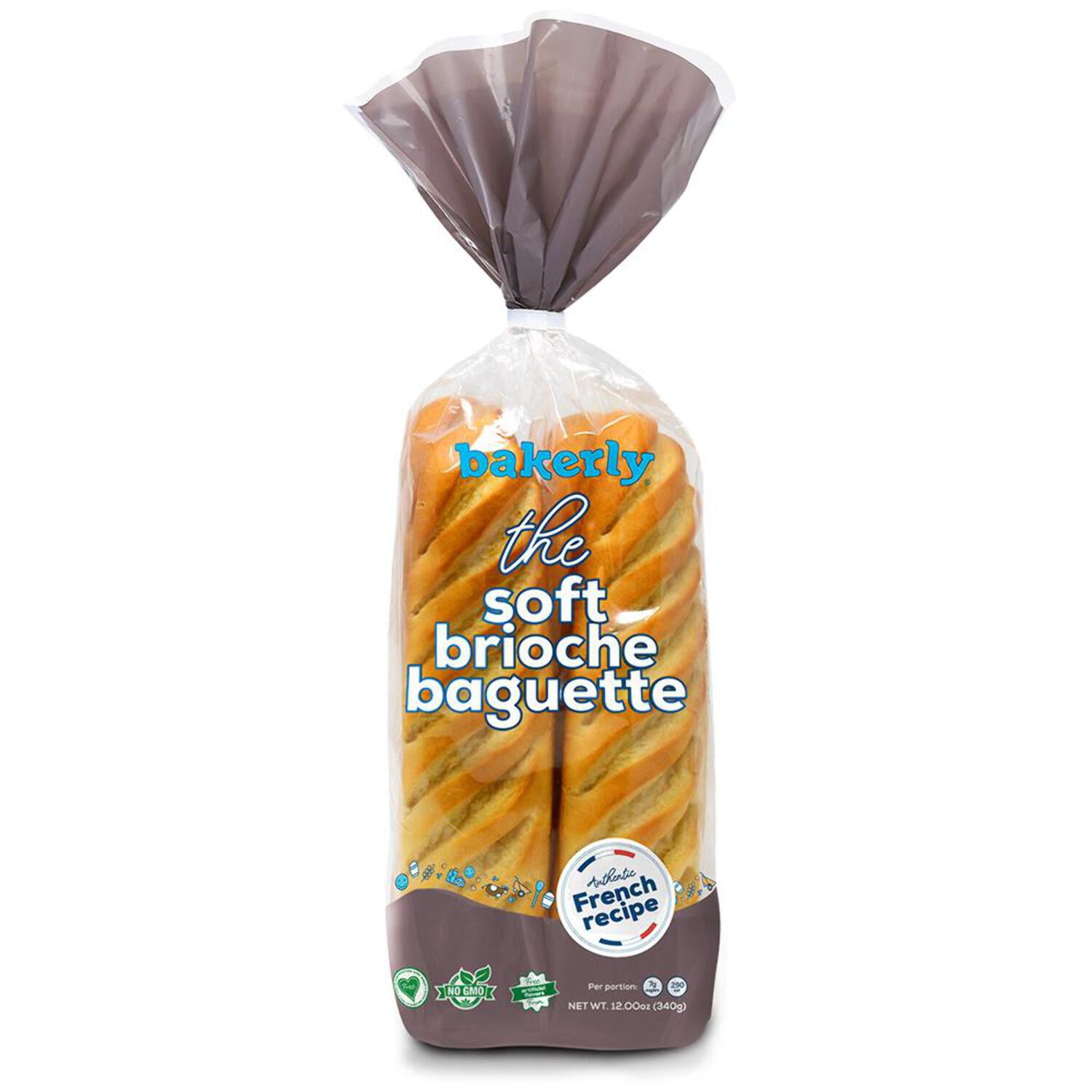 bakerly Brioche Baguette, Non GMO, Free from Artificial Flavors, Free from High Fructose Corn Syrup