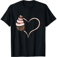 thumbnail image 1 of baking cupcake cute bakery muffin baking cooking for women T-Shirt, 1 of 5