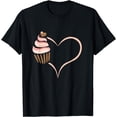 thumbnail image 1 of baking cupcake cute bakery muffin baking cooking for women T-Shirt, 1 of 4