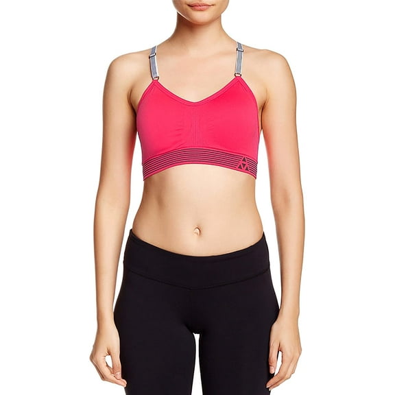 balanced tech women's ultimate performance seamless sports bra - diva pink - x-large