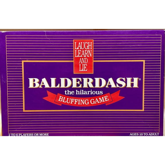Pre-Owned Vintage Balderdash Board Game - Classic 1980s Bluffing Party Game (Complete)