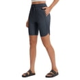 thumbnail image 1 of baleaf Women's Bermuda Long Shorts with Pockets 9 inch High Waisted Quick Dry Athletic Knee Length Shorts Walking Summer Casual Dark Gray XS, 1 of 7