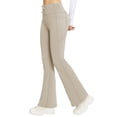 thumbnail image 1 of baleaf Women's Fleece Lined Yoga Pants Thermal Flare Leggings Beige XS, 1 of 7