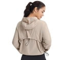 thumbnail image 1 of baleaf Women's Sun Jackets Lightweight Packable Crop UV Hoodie Beige XL, 1 of 7