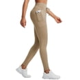 thumbnail image 1 of baleaf Women's Thermal Warm Winter leggings Fleece lined Pants Waterproof High Waisted with Pockets Outdoor Workout Running Tights Brown L, 1 of 7