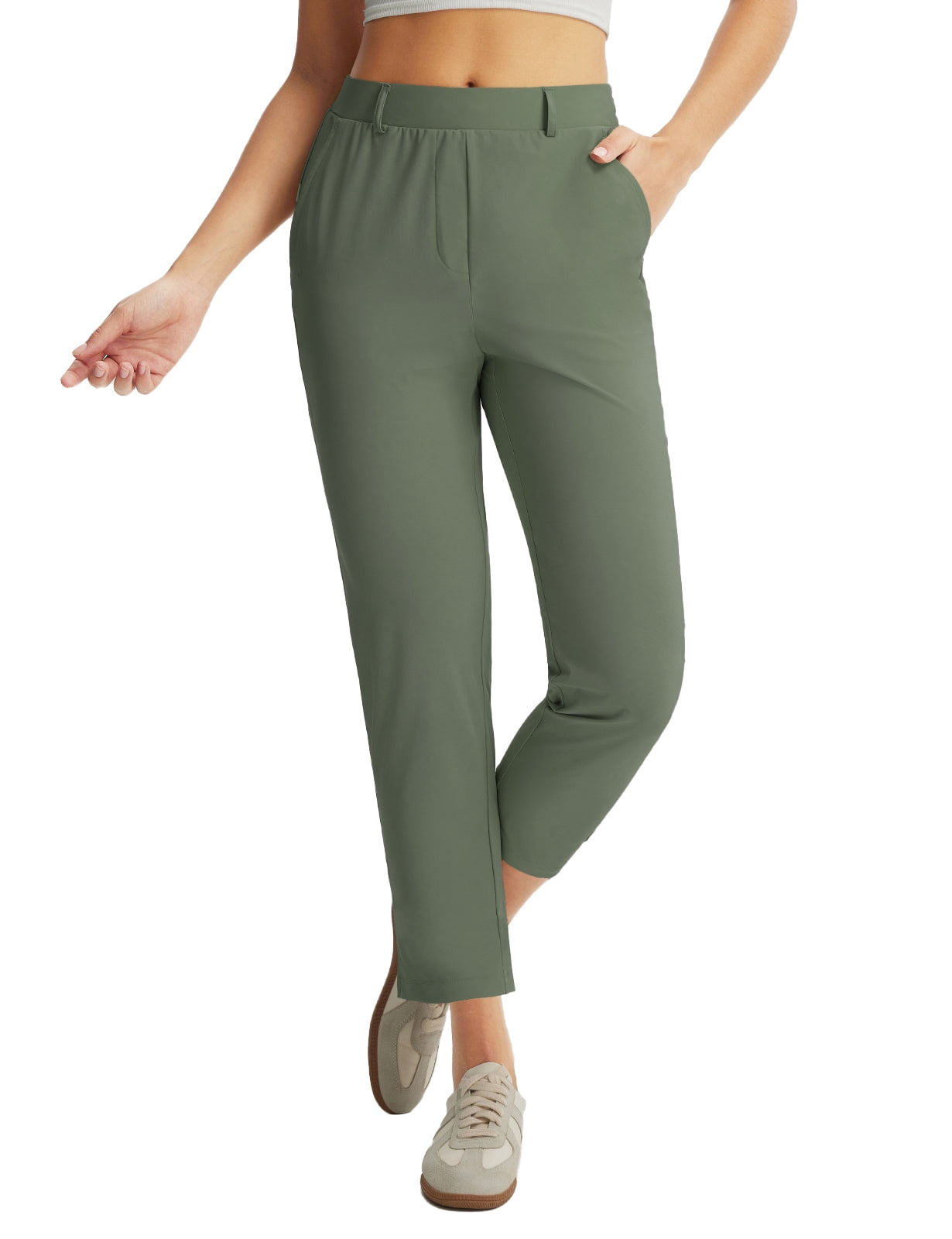 baleaf Womens Work Pants Stretch Travel Casual Golf Business Petite ...