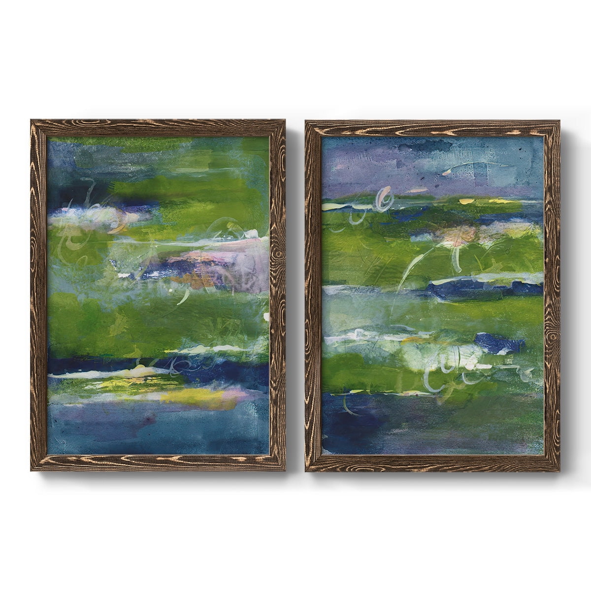 Bales of Color I - Premium Framed Canvas 2 Piece Set - Ready to Hang