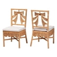 thumbnail image 1 of bali & pari Abia Natural Rattan 2-Piece Dining Chair Set, 1 of 8