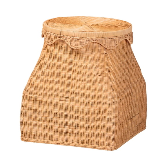 bali & pari Ada Boho Laundry Hamper, Light Honey