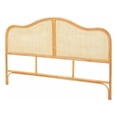 thumbnail image 1 of bali & pari Adelita Natural Rattan Arched Queen Headboard, 1 of 6