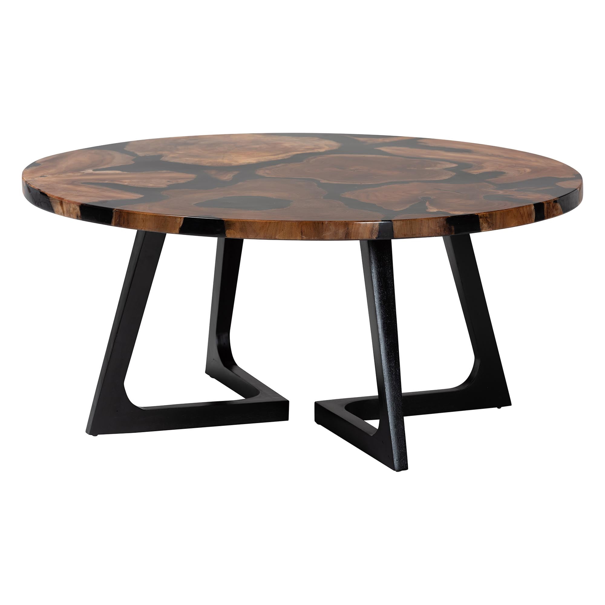 bali & pari Agata Rustic Coffee Table, Natural Brown