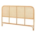 thumbnail image 1 of bali & pari Agota Natural Rattan Standalone Queen Headboard, 1 of 6