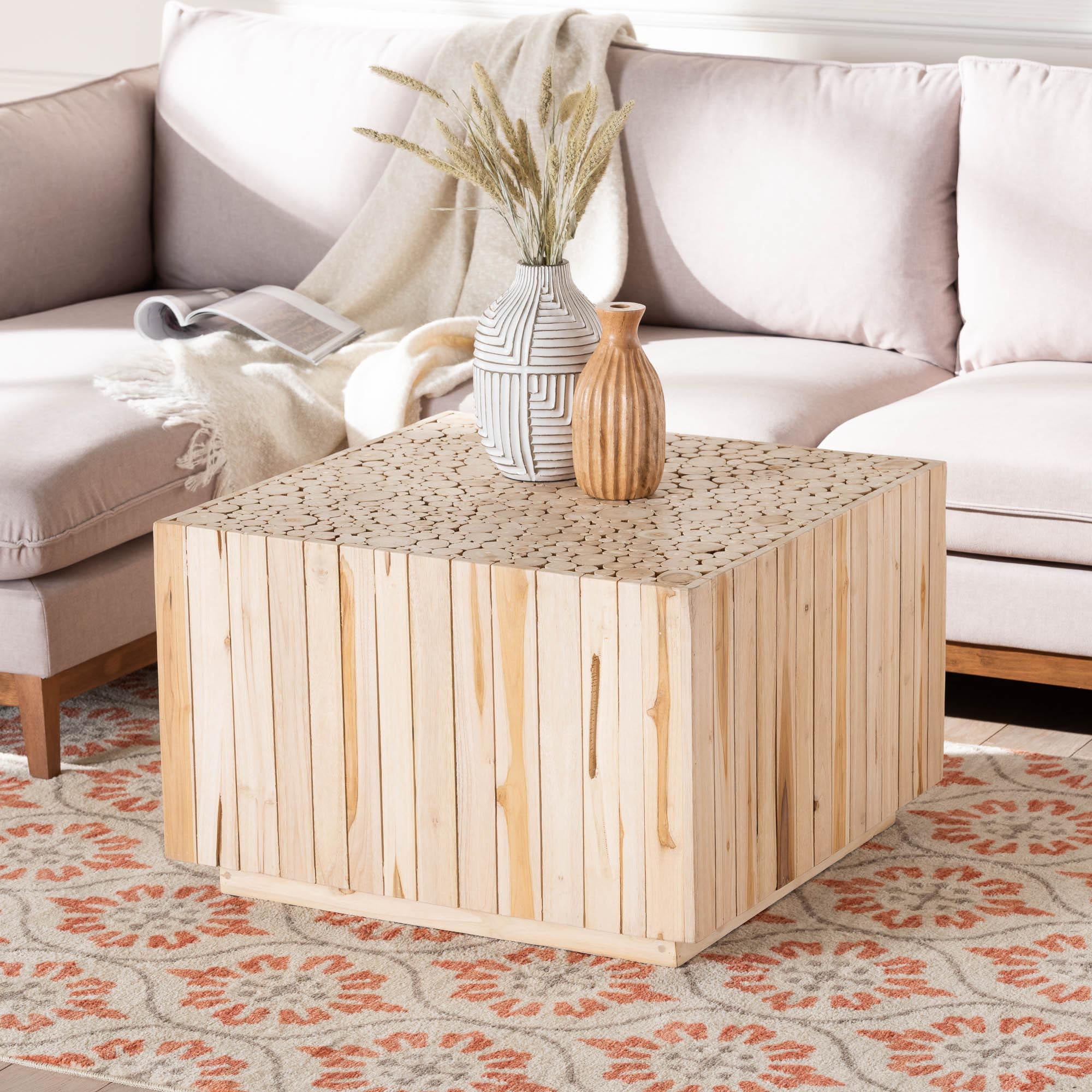 bali & pari Augusta Boho Coffee Table, Natural