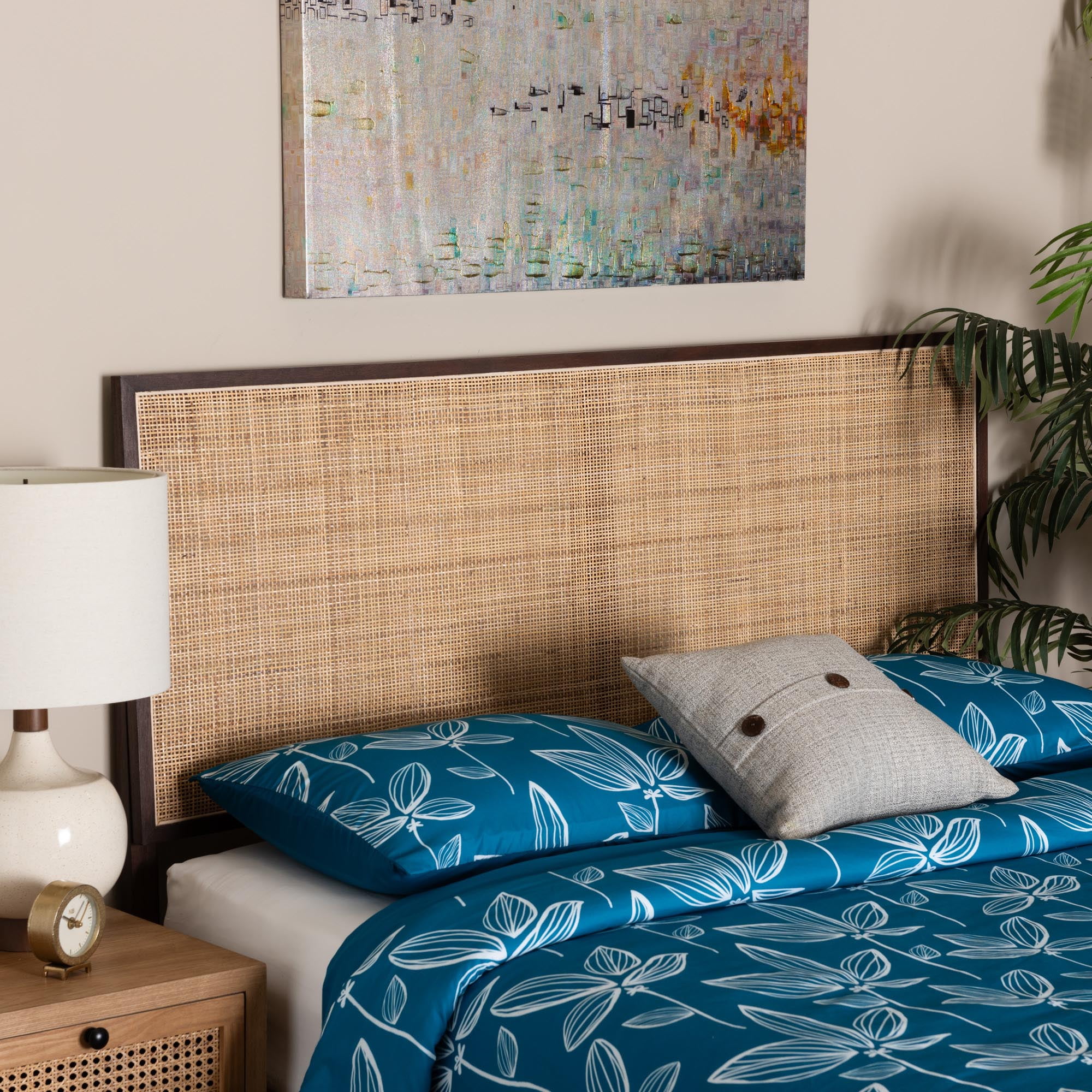 Free Shipping! bali & pari Aurelia Queen Headboard Bayur Wood Woven ...