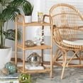 thumbnail image 1 of bali & pari Barras Rattan BOHO Display Shelf, Natural Brown, 1 of 8
