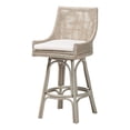 thumbnail image 1 of bali & pari Bella Swivel Rattan Bar Stool with Cushion - Grey, 1 of 6
