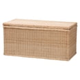 thumbnail image 1 of bali & pari Caden Braided Natural Rattan Chest with Lift-top Lid, 1 of 6