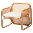 thumbnail image 1 of bali & pari Cambridge Natural Rattan Armchair - Handcrafted Lounge Chair, 1 of 6
