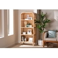 thumbnail image 1 of bali & pari Chusi Rattan Shelf - Handwoven Cane Display Unit with Storage Rack, 1 of 3