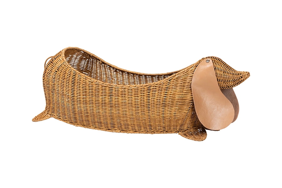 bali & pari Daffodil Boho Storage Basket, Light Honey