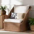 thumbnail image 1 of bali & pari Derris Boho Arm Chair, Peanut Brown, 1 of 9
