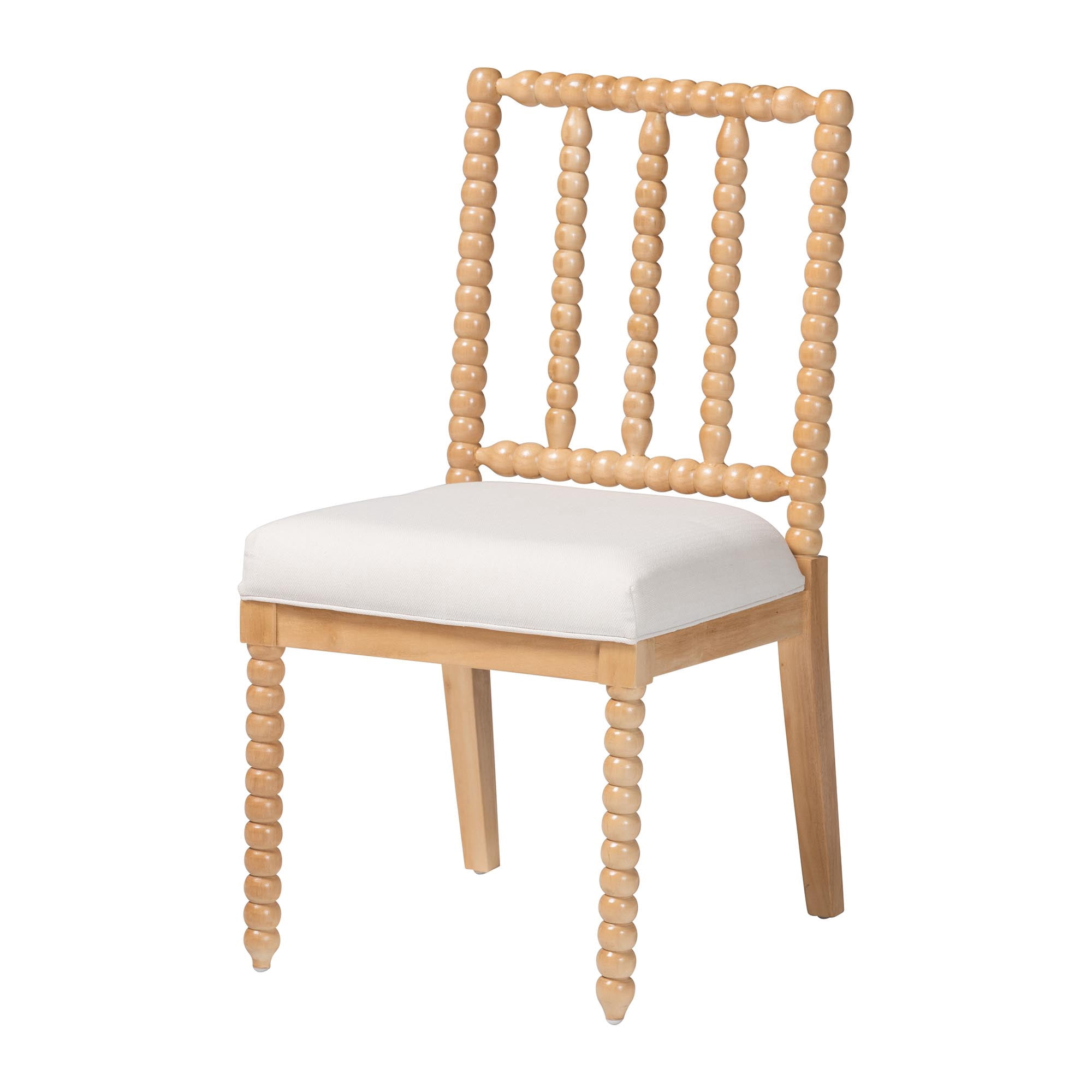bali & pari Deya Traditional Dining Chair, Dining Height, Natural Brown