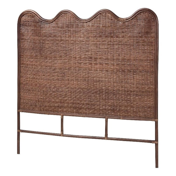 bali & pari Einya Natural Rattan Standalone Headboard Panel Headboard King