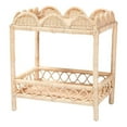 thumbnail image 1 of bali & pari Eloisa Natural Rattan End Table Handwoven Wicker 2-Tier Side Table, 1 of 8