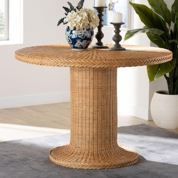 bali & pari Farrow Boho Dining Table, Light Honey