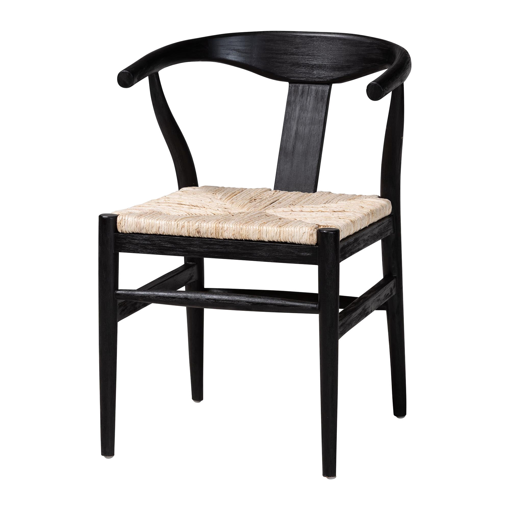 bali & pari Fika Boho Dining Chair, Black