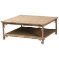 thumbnail image 1 of bali & pari Ganit Handwoven Seagrass Coffee Table - Square Center Table, 1 of 6