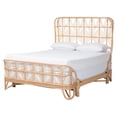 thumbnail image 1 of bali & pari Hadley Natural Rattan Bed Frame Queen, 1 of 6
