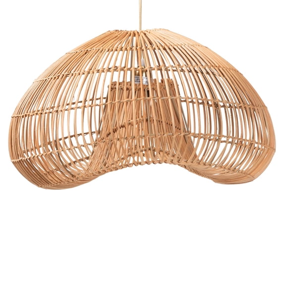 bali & pari Hansa Rattan Pendant Lampshade - Ceiling Light Cover