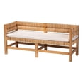 thumbnail image 1 of bali & pari Ismael Accent Bench Handwoven Seagrass Accent Seating, 1 of 9