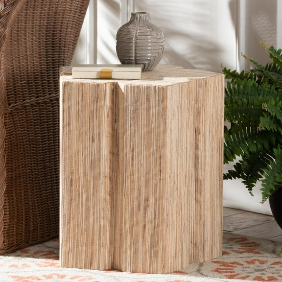 bali & pari Janeth Boho End Table, Natural