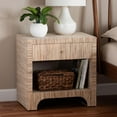 thumbnail image 1 of bali & pari Julia Boho Nightstand, 1-Drawer, Natural, 1 of 10