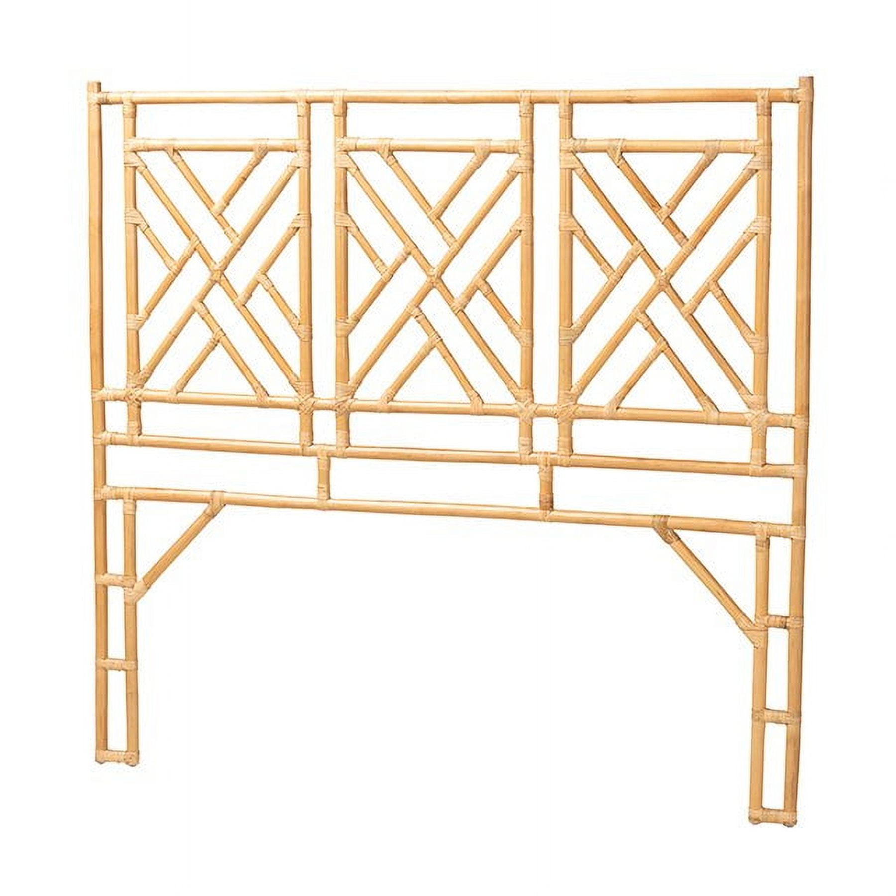 Karavo Natural Rattan King Size Open Frame Headboard