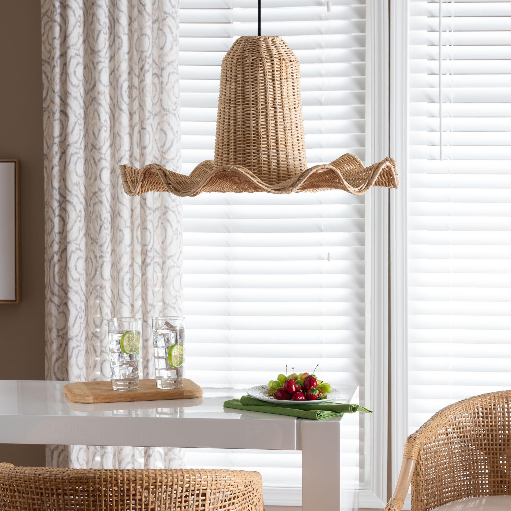 bali & pari Lavada Boho Lampshade, Natural