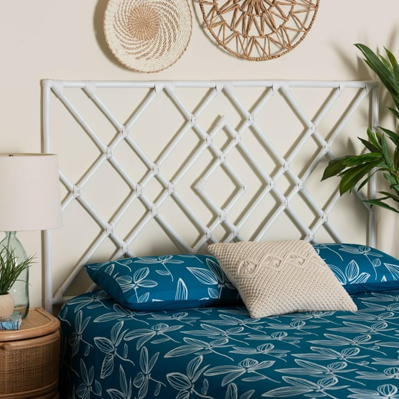 bali & pari Lavali Boho Standalone Headboard, Queen, White