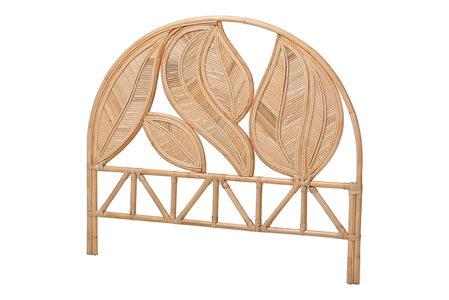 bali & pari Lifen Boho Standalone Headboard, Queen, Natural Rattan
