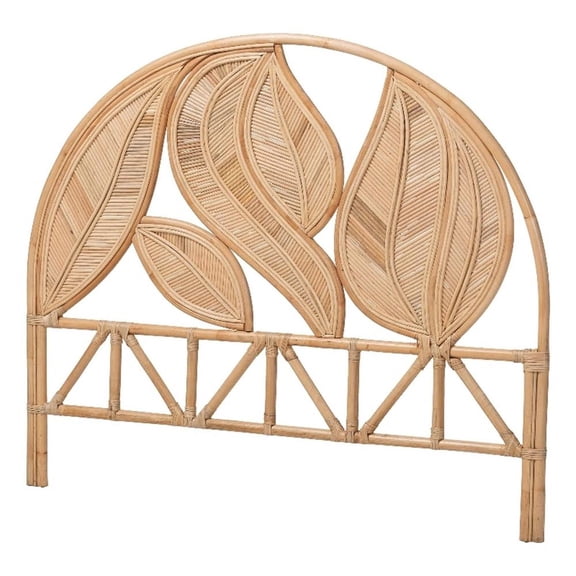 bali & pari Lifen Natural Rattan Standalone Headboard Panel Headboard King